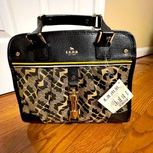 L.A.M.B. L Signature Jacquard Kerry Handbag